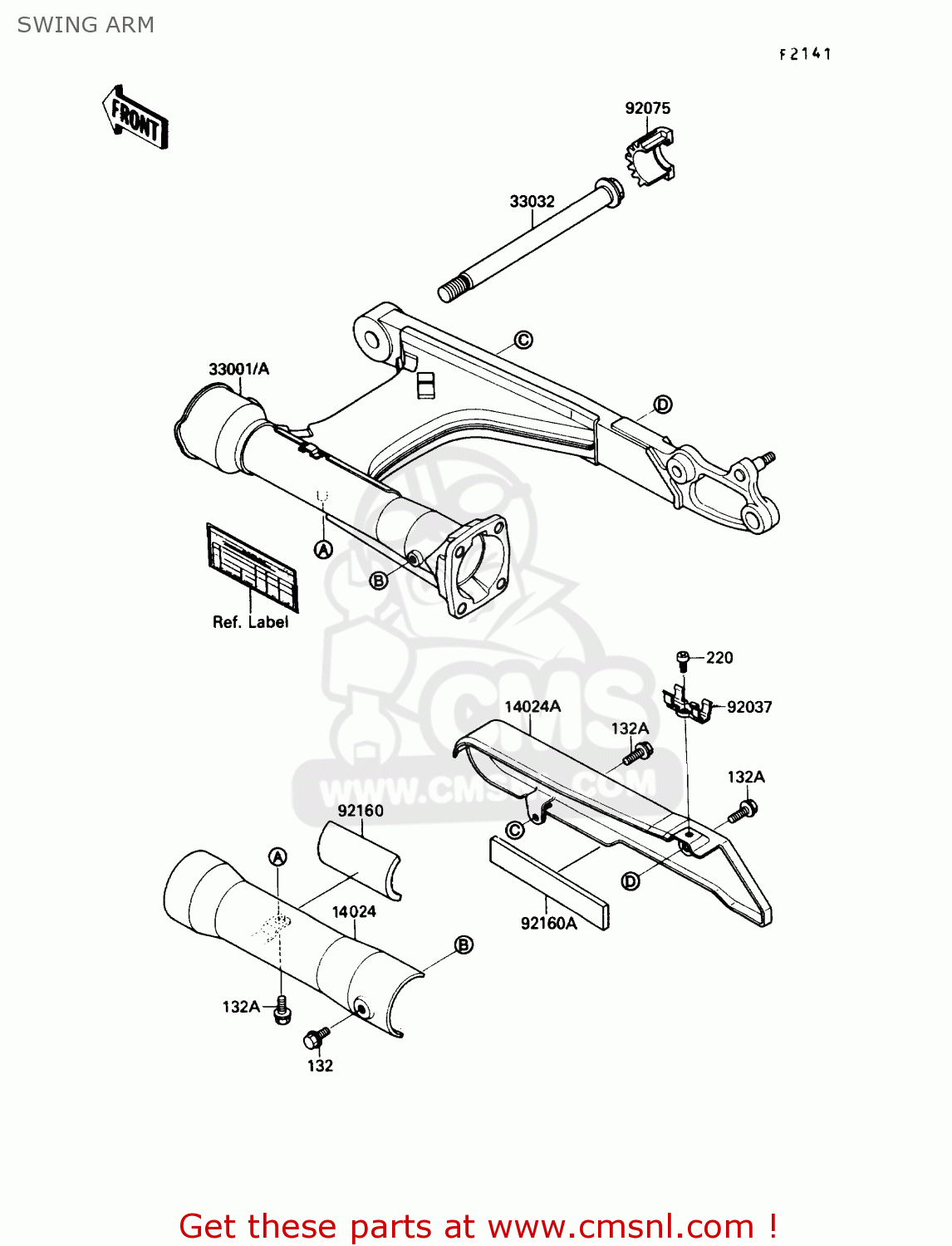 SWING ARM VN1500A3 VULCAN 88 1989 USA CALIFORNIA CANADA