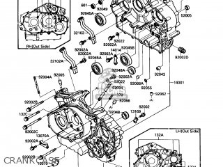 CRANKCASE - VN1500A3 VULCAN 88 1989 USA CALIFORNIA CANADA