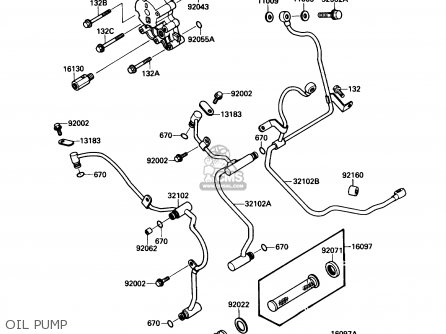 OIL PUMP - VN1500A3 VULCAN 88 1989 USA CALIFORNIA CANADA