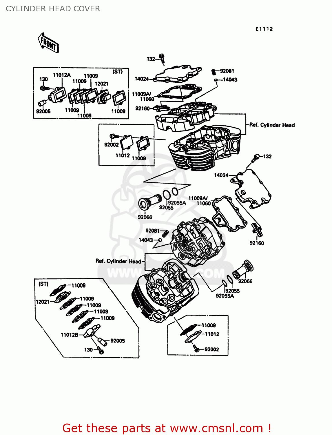 CYLINDER HEAD COVER VN1500A4 VN15 1990 EUROPE FG