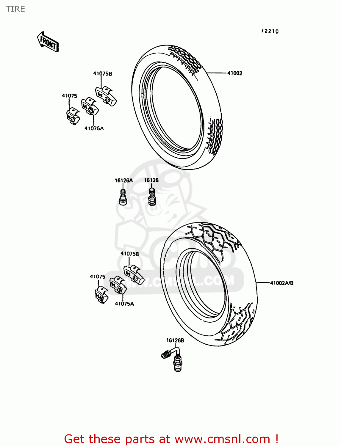 TIRE VN1500A4 VN15 1990 EUROPE FG