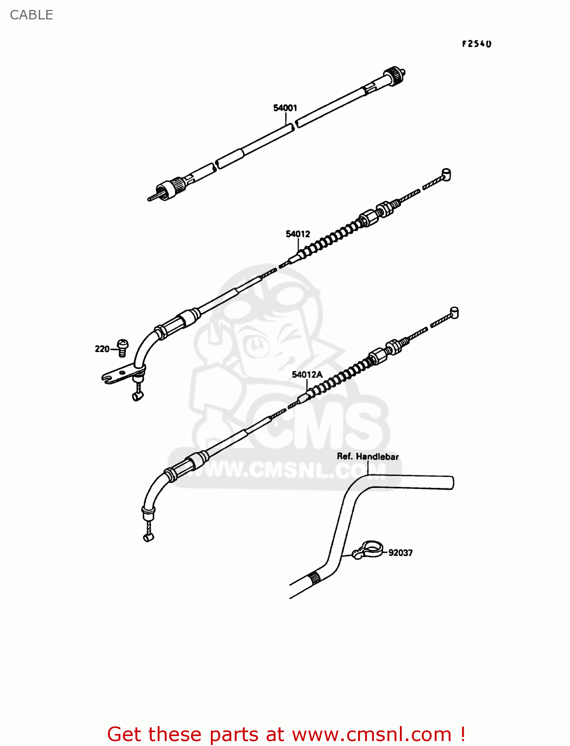 CABLE VN1500A4 VN15 1990 EUROPE FG