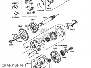 CRANKSHAFT - VN1500A4 VN15 1990 EUROPE FG