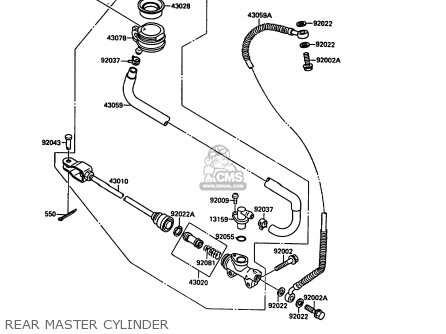 REAR MASTER CYLINDER - VN1500A4 VN15 1990 EUROPE FG