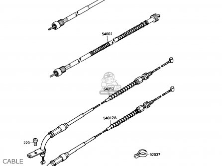 CABLE - VN1500A4 VULCAN 88 1990 USA CALIFORNIA