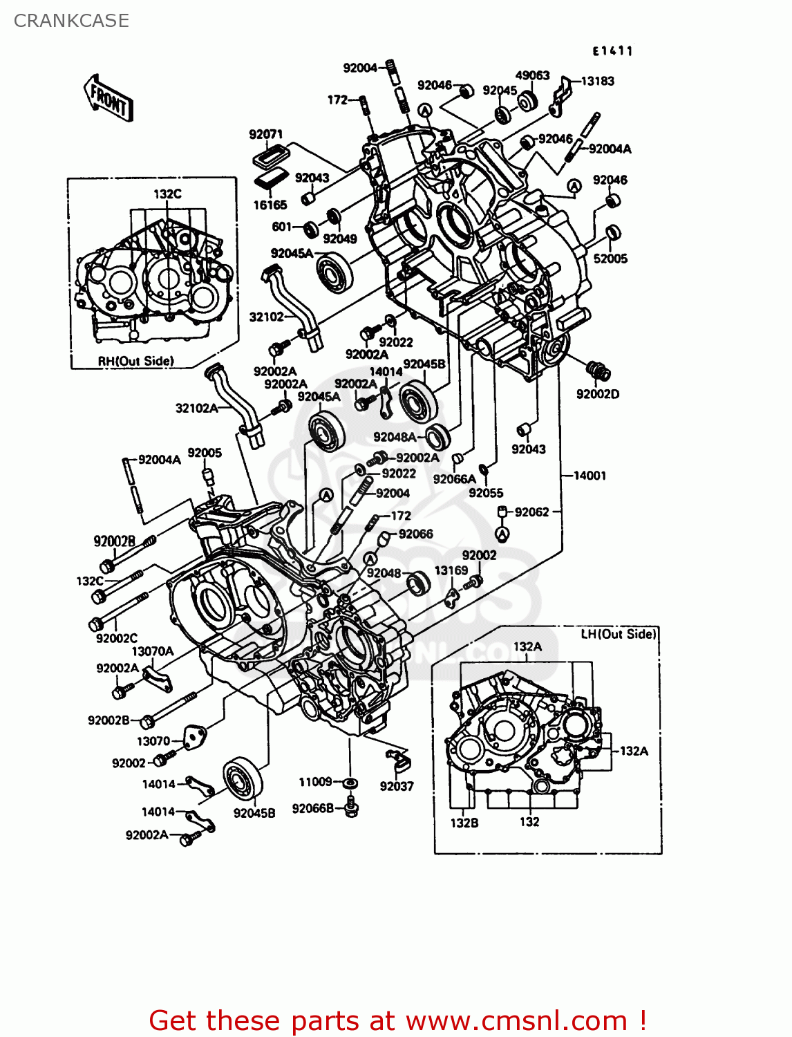 CRANKCASE VN1500A5 VN15 1991 EUROPE