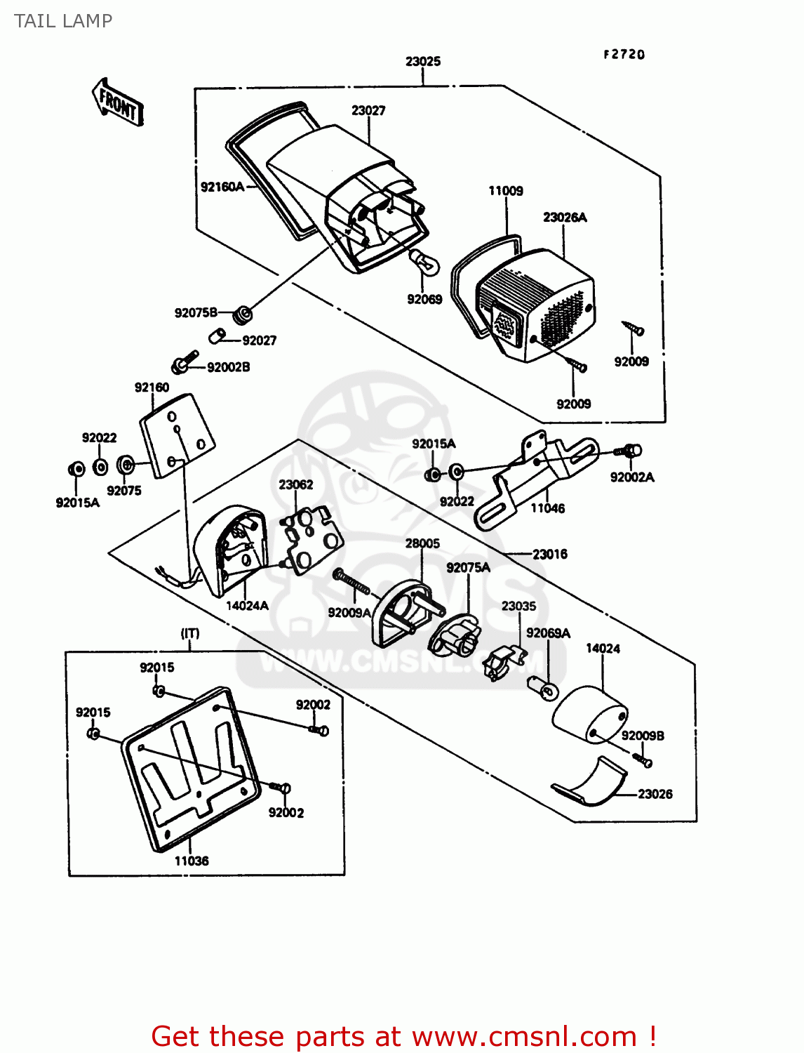 TAIL LAMP VN1500A5 VN15 1991 EUROPE