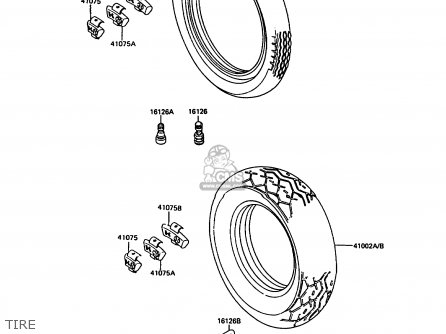 TIRE - VN1500A5 VN15 1991 EUROPE