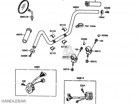 HANDLEBAR - VN1500A5 VN15 1991 EUROPE