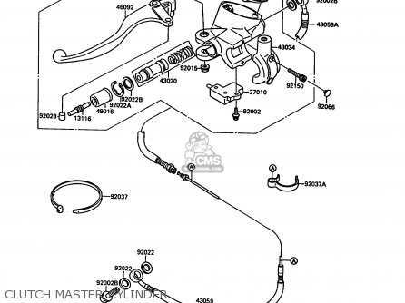 CLUTCH MASTER CYLINDER - VN1500A5 VN15 1991 EUROPE