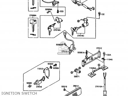 IGNITION SWITCH - VN1500A5 VN15 1991 EUROPE