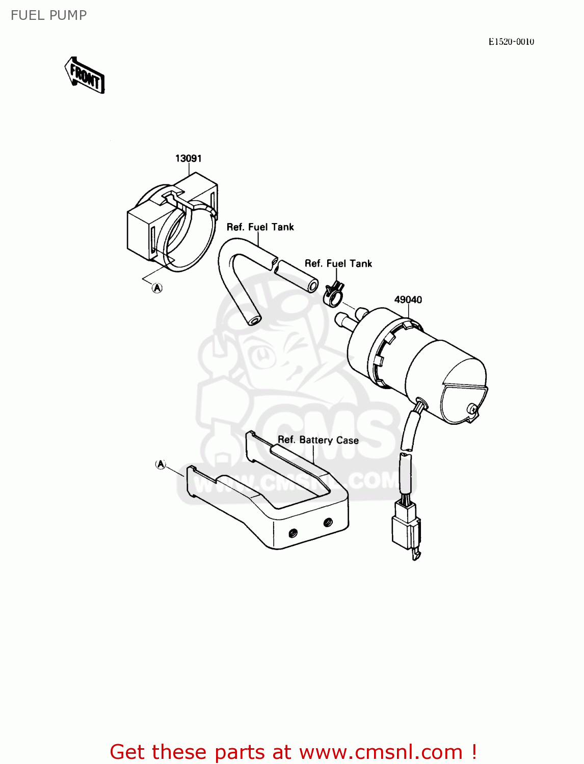FUEL PUMP VN1500A5 VULCAN 88 1991 USA CALIFORNIA