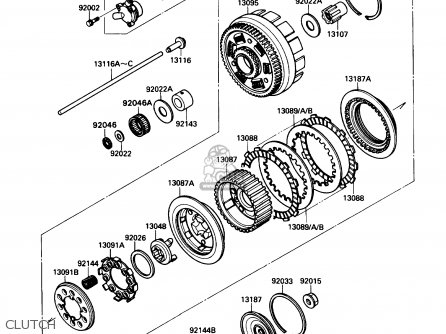 CLUTCH - VN1500A5 VULCAN 88 1991 USA CALIFORNIA