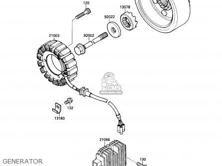 GENERATOR - VN1500A5 VULCAN 88 1991 USA CALIFORNIA