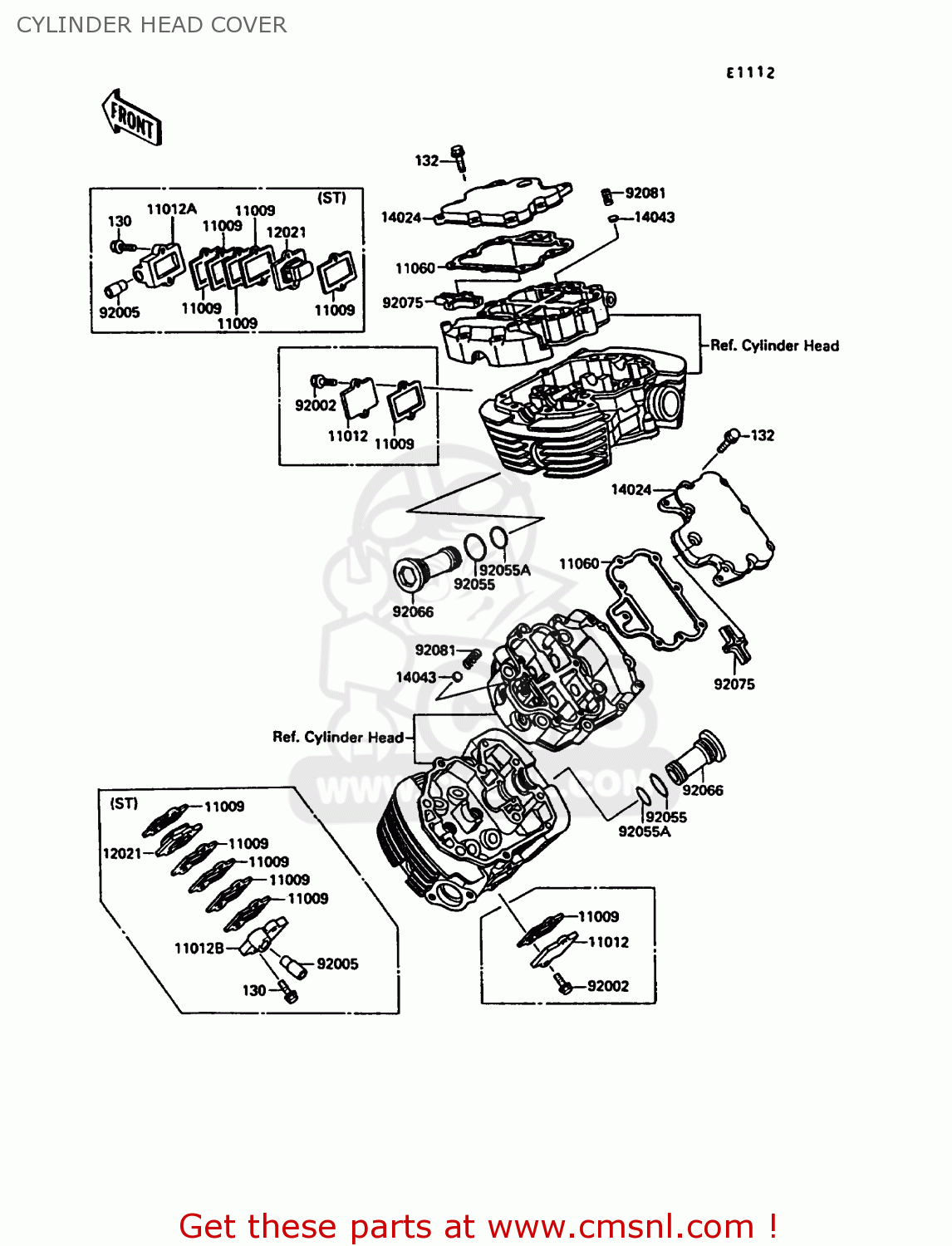 CYLINDER HEAD COVER VN1500A6 VN15 1992 EUROPE ST
