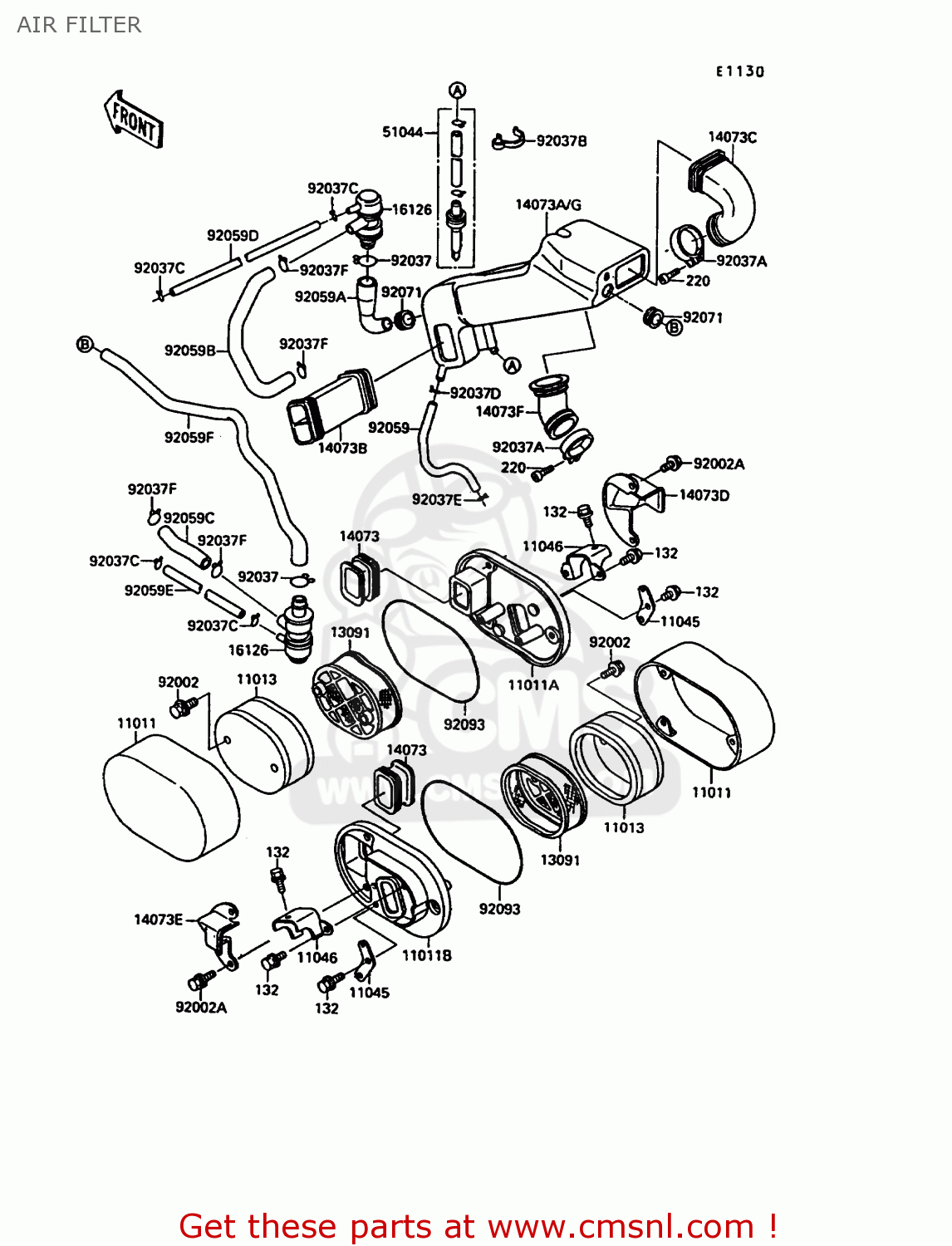 AIR FILTER VN1500A6 VN15 1992 EUROPE ST