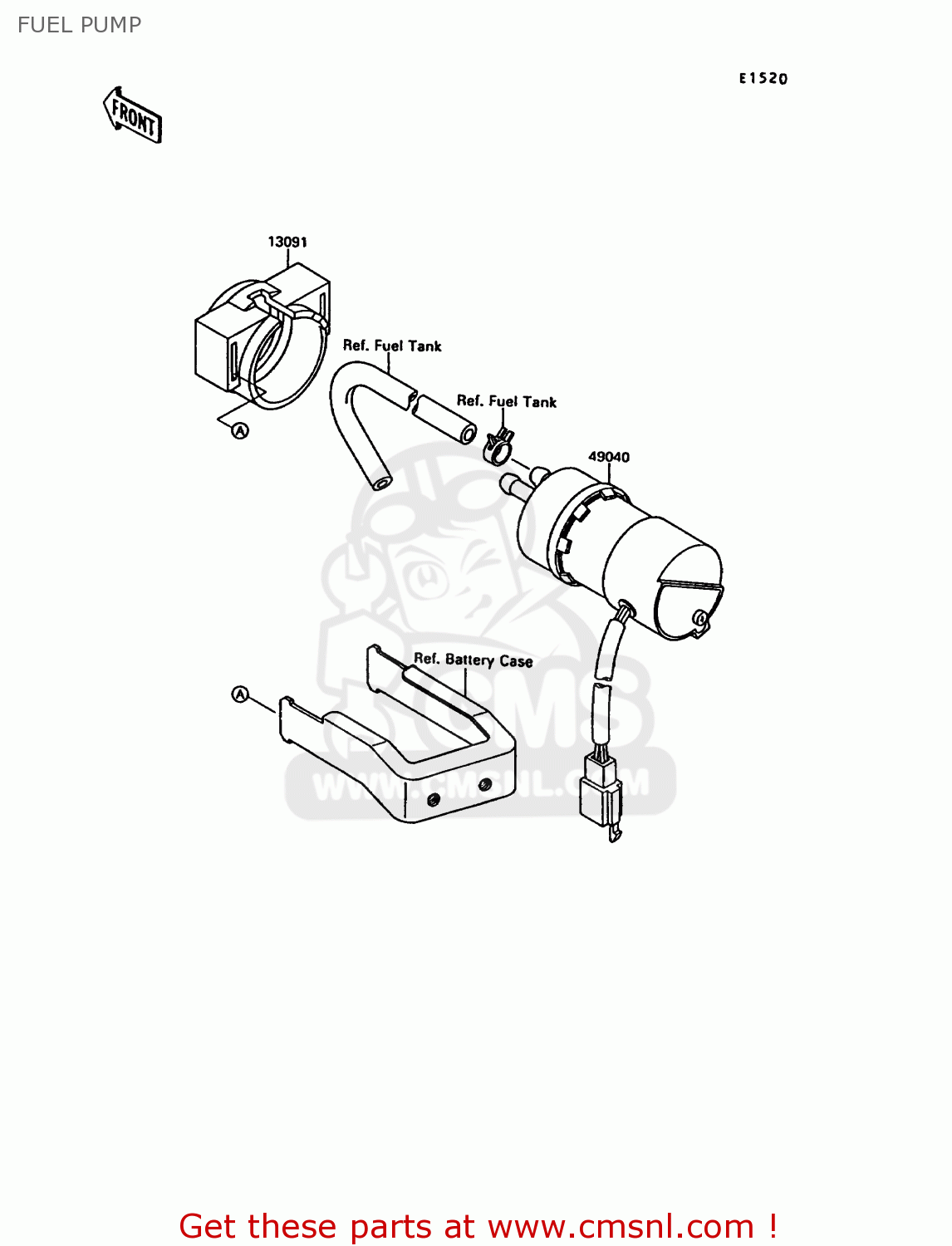 FUEL PUMP VN1500A6 VN15 1992 EUROPE ST
