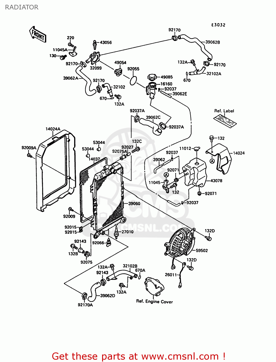 RADIATOR VN1500A6 VN15 1992 EUROPE ST