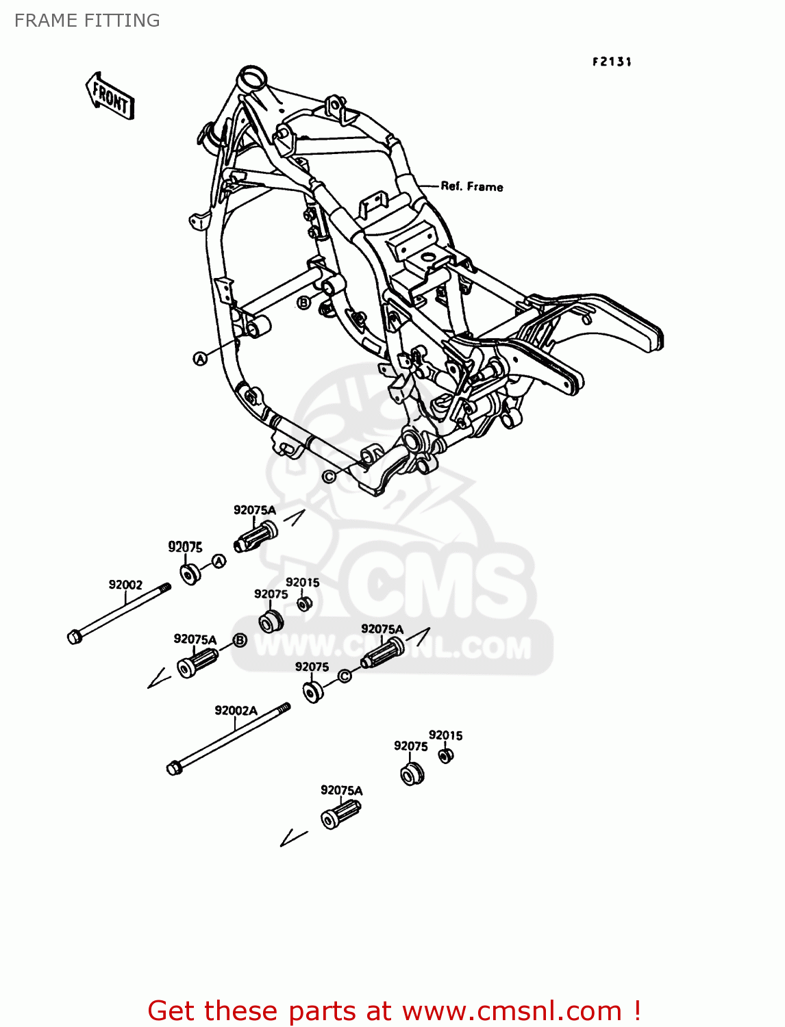 FRAME FITTING VN1500A6 VN15 1992 EUROPE ST