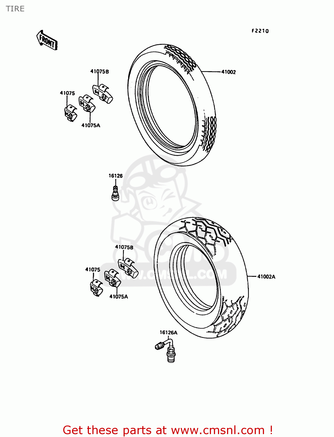 TIRE VN1500A6 VN15 1992 EUROPE ST