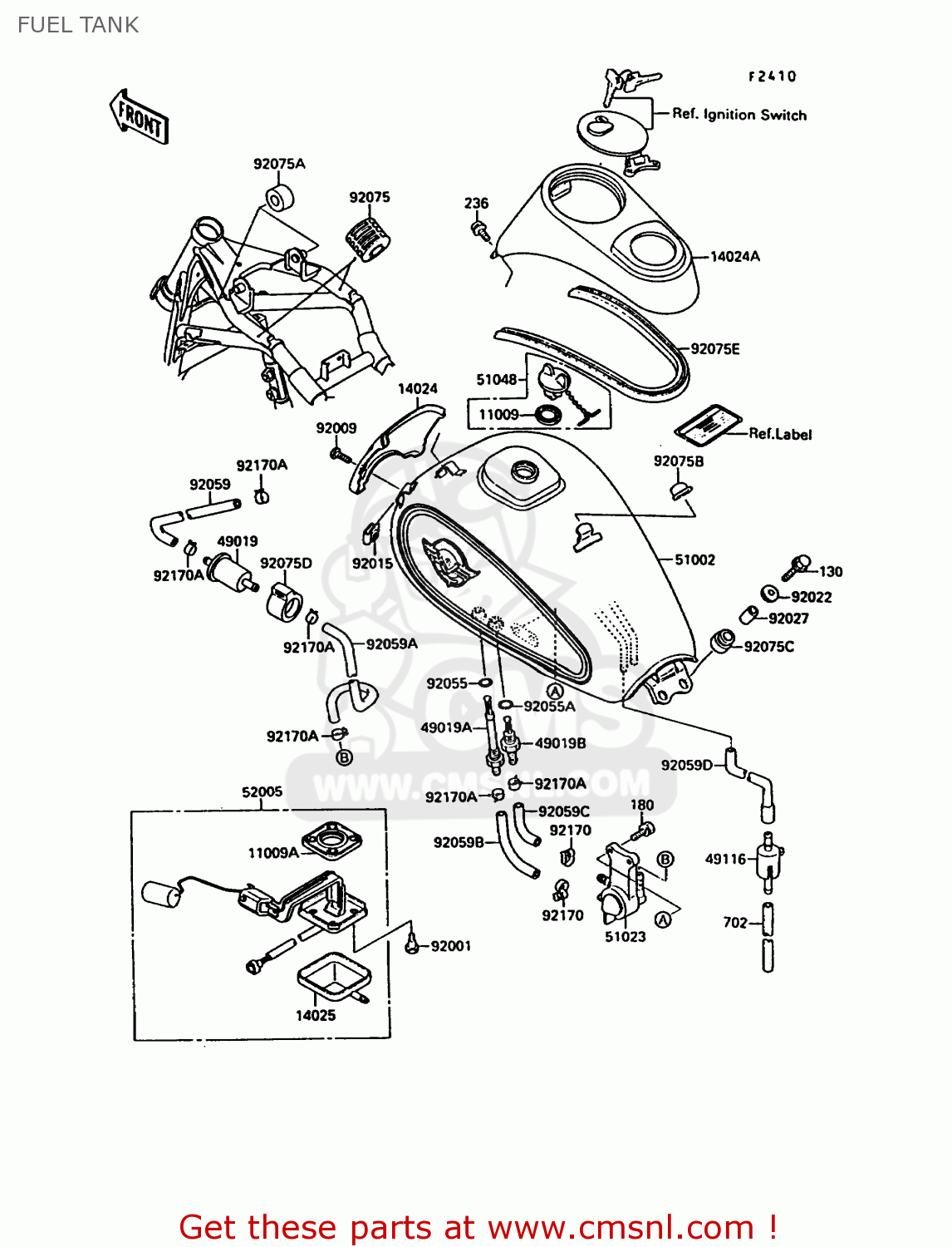 FUEL TANK VN1500A6 VN15 1992 EUROPE ST