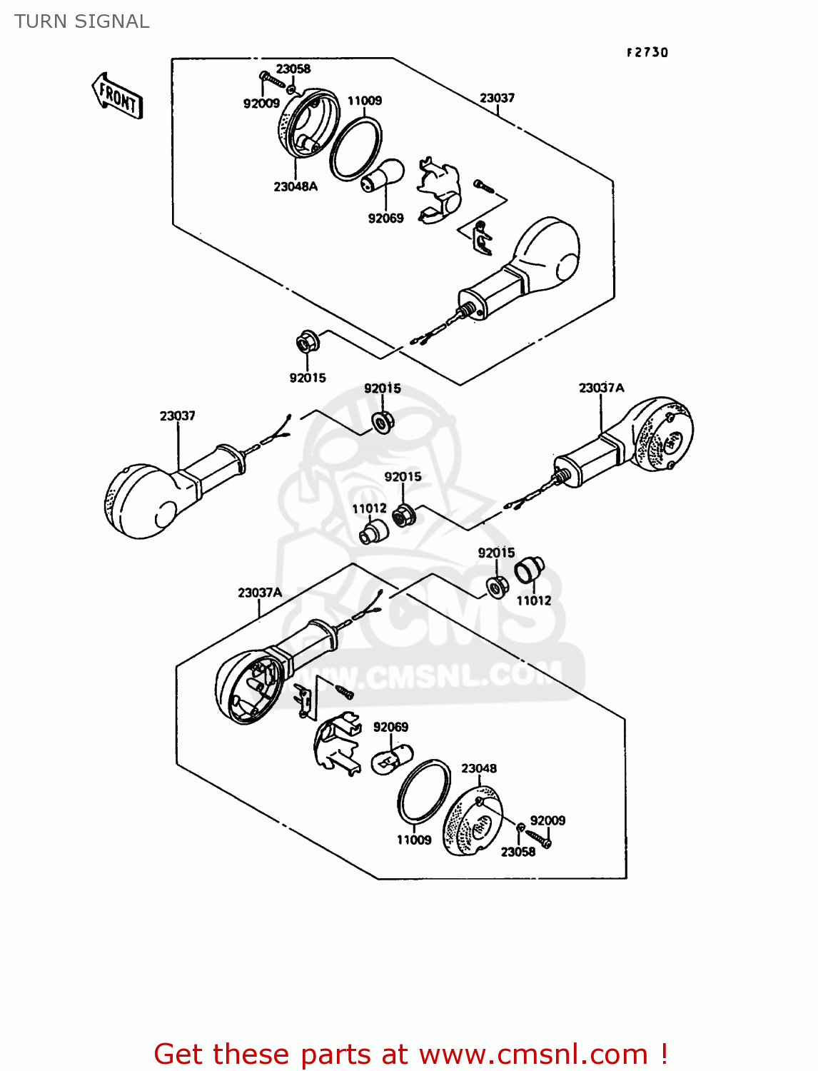 TURN SIGNAL VN1500A6 VN15 1992 EUROPE ST