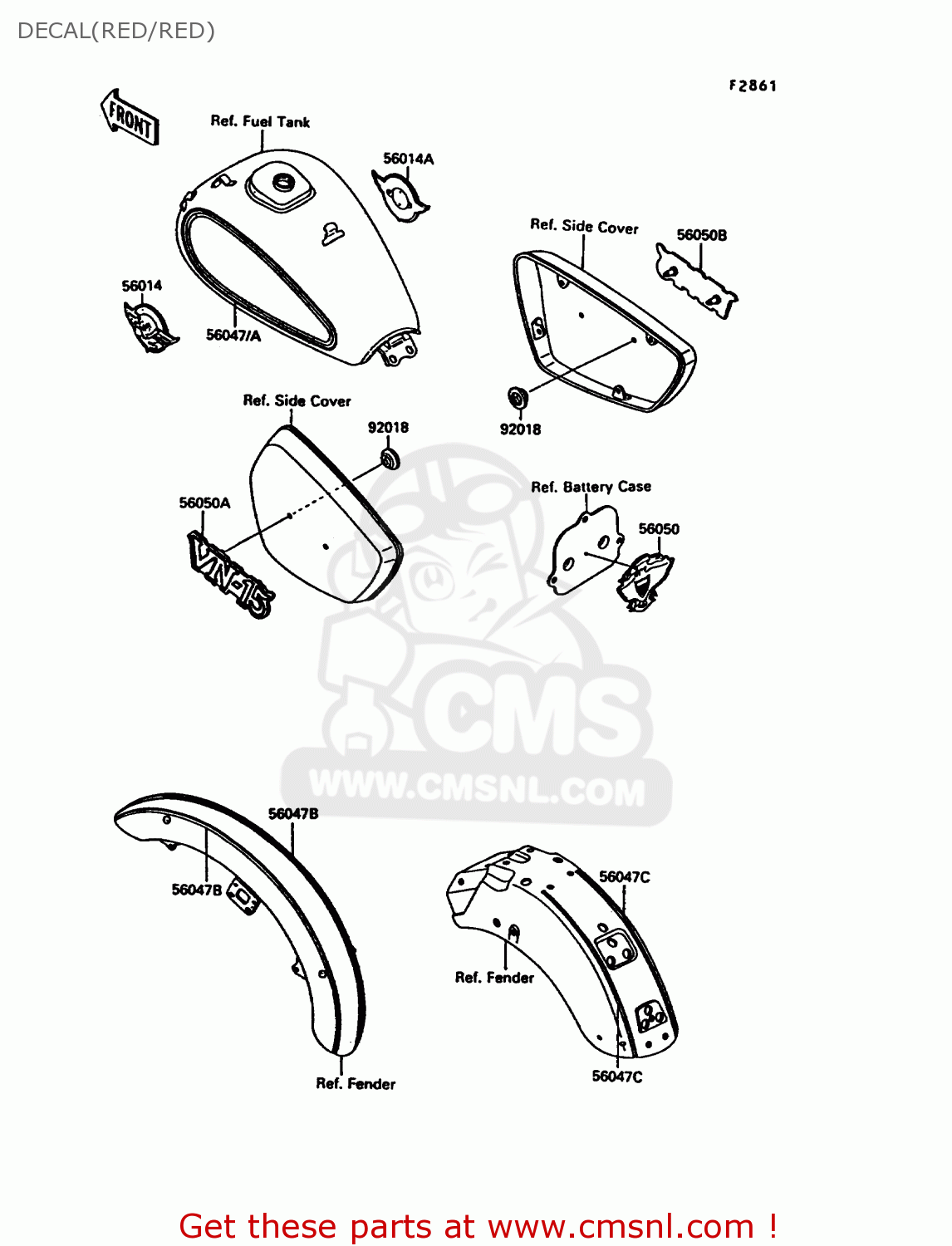 DECAL(RED/RED) VN1500A6 VN15 1992 EUROPE ST