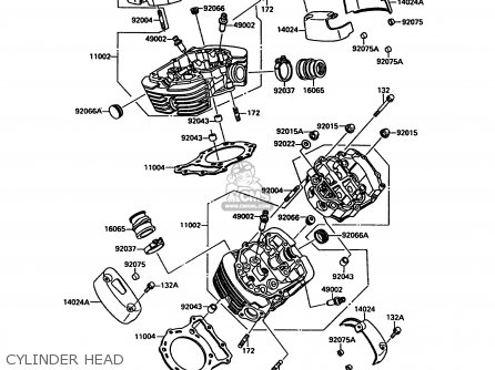 CYLINDER HEAD - VN1500A6 VN15 1992 EUROPE ST