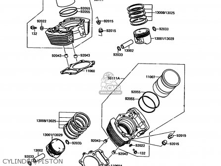 CYLINDER/PISTON - VN1500A6 VN15 1992 EUROPE ST