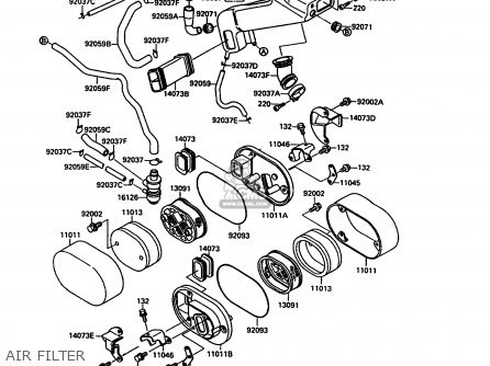 AIR FILTER - VN1500A6 VN15 1992 EUROPE ST