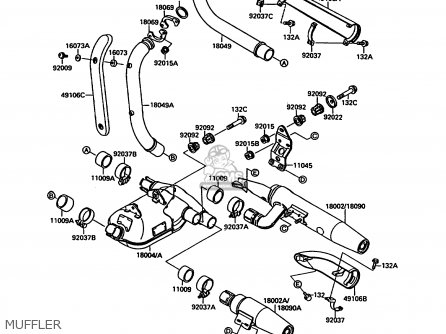 MUFFLER - VN1500A6 VN15 1992 EUROPE ST