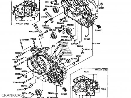 CRANKCASE - VN1500A6 VN15 1992 EUROPE ST
