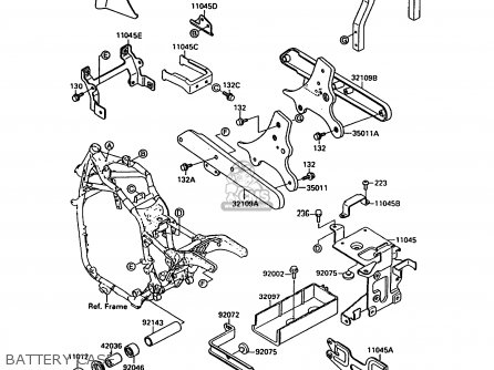 BATTERY CASE - VN1500A6 VN15 1992 EUROPE ST