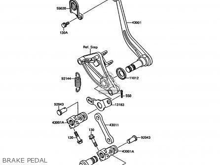 BRAKE PEDAL - VN1500A6 VN15 1992 EUROPE ST