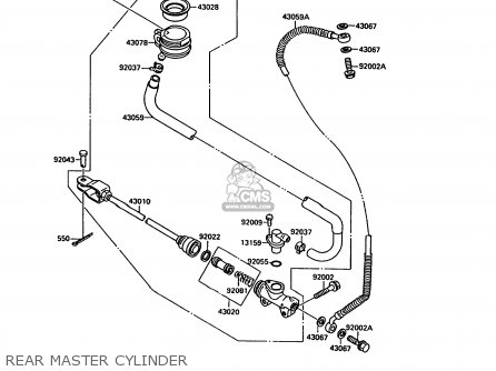 REAR MASTER CYLINDER - VN1500A6 VN15 1992 EUROPE ST