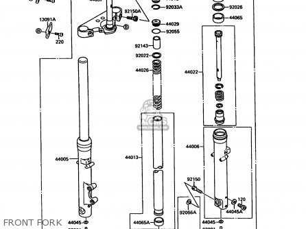 FRONT FORK - VN1500A6 VN15 1992 EUROPE ST
