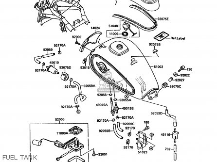 FUEL TANK - VN1500A6 VN15 1992 EUROPE ST
