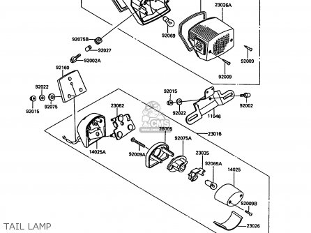 TAIL LAMP - VN1500A6 VN15 1992 EUROPE ST