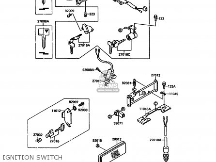 IGNITION SWITCH - VN1500A6 VN15 1992 EUROPE ST