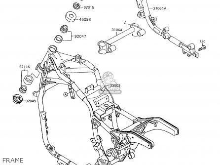 FRAME - VN1500A6 VULCAN 88 1992 USA CALIFORNIA CANADA
