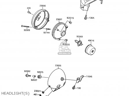 HEADLIGHT(S) - VN1500A6 VULCAN 88 1992 USA CALIFORNIA CANADA