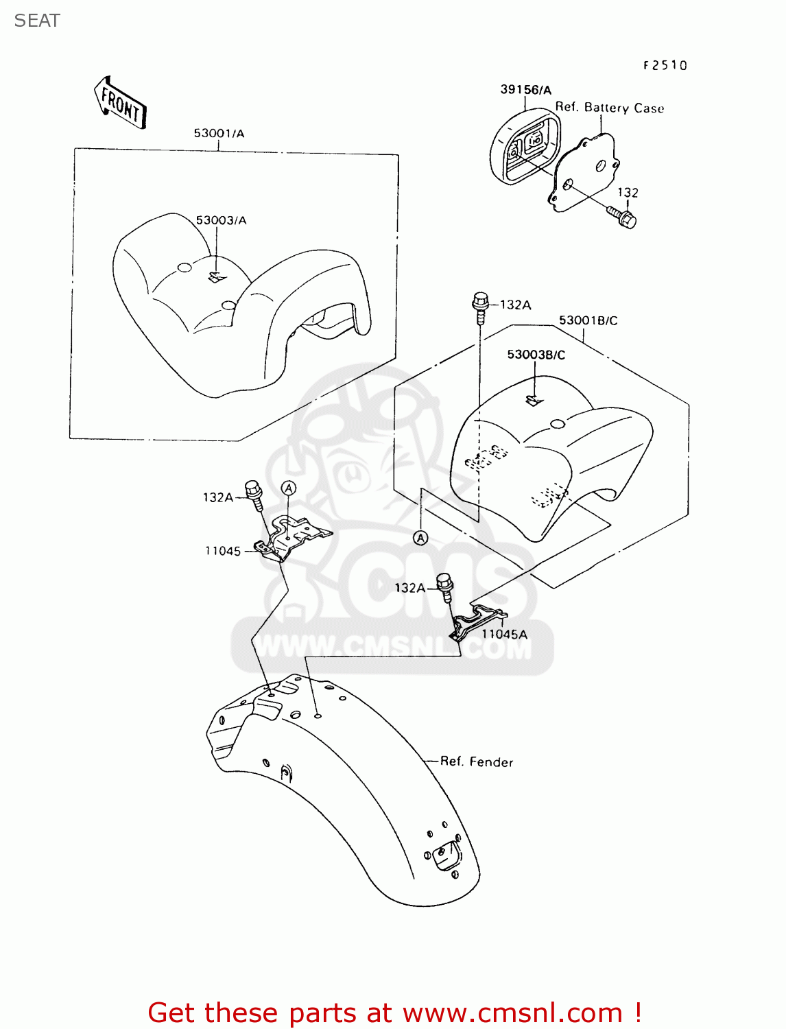 SEAT VN1500A7 VULCAN 88 1993 USA CALIFORNIA CANADA