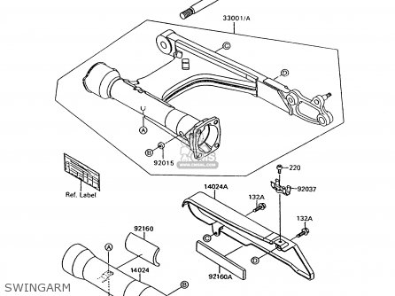 SWINGARM - VN1500A7 VULCAN 88 1993 USA CALIFORNIA CANADA