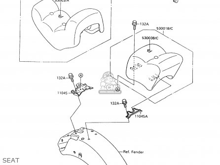 SEAT - VN1500A7 VULCAN 88 1993 USA CALIFORNIA CANADA