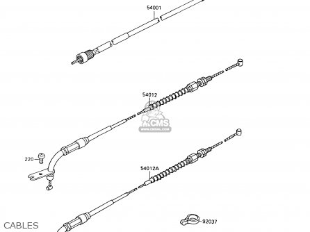 CABLES - VN1500A7 VULCAN 88 1993 USA CALIFORNIA CANADA