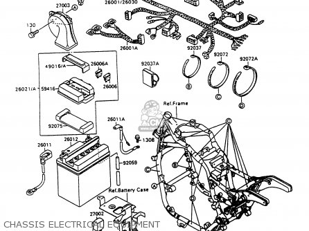CHASSIS ELECTRICAL EQUIPMENT - VN1500A7 VULCAN 88 1993 USA CALIFORNIA CANADA