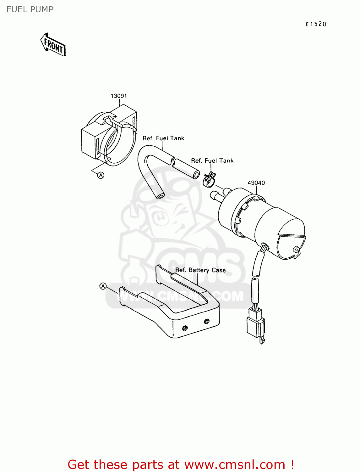 FUEL PUMP VN1500A8 VULCAN 88 1994 USA CALIFORNIA CANADA