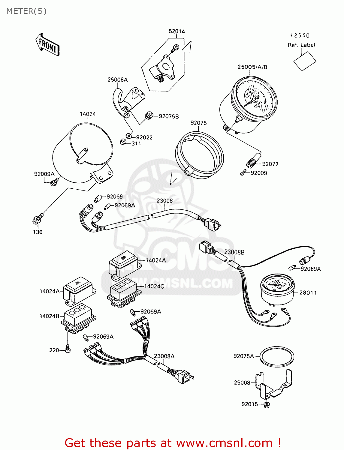 METER(S) VN1500A8 VULCAN 88 1994 USA CALIFORNIA CANADA
