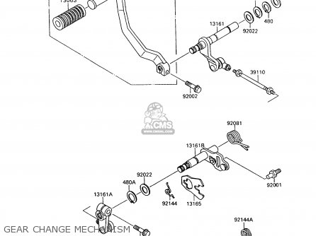 GEAR CHANGE MECHANISM - VN1500A8 VULCAN 88 1994 USA CALIFORNIA CANADA
