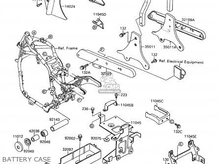 BATTERY CASE - VN1500A8 VULCAN 88 1994 USA CALIFORNIA CANADA